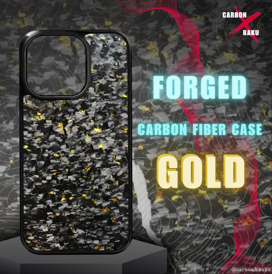 Iphone Forged Carbon FIber Case | Gold