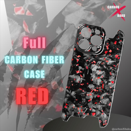 Iphone Full Carbon FIber Case | Red