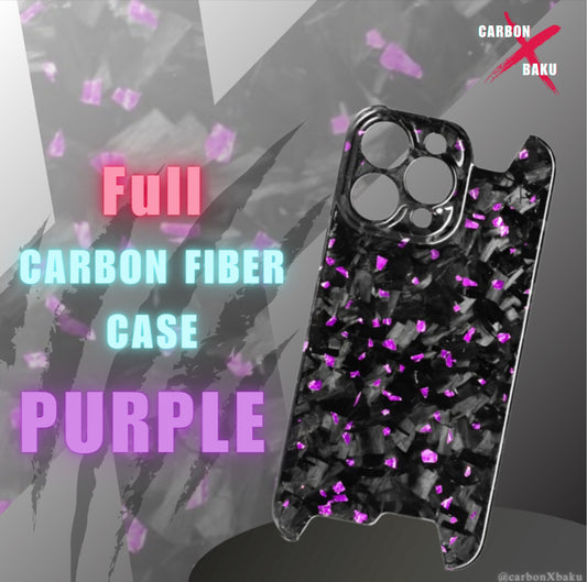 Iphone Full Carbon FIber Case | Pruple